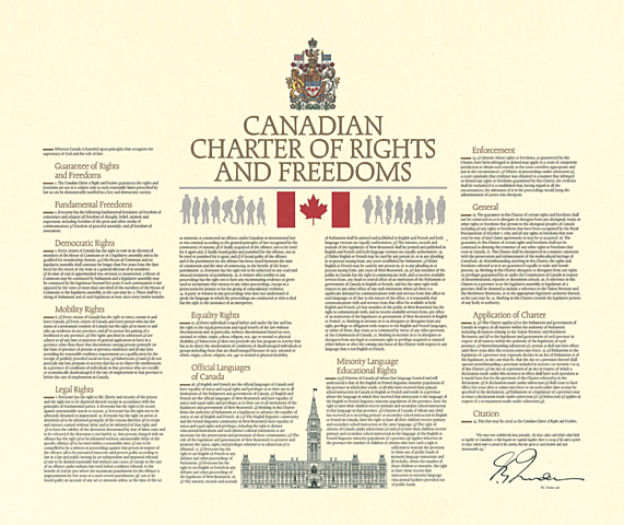 Canadian Charter of Rights and Freedoms