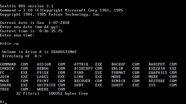 MS-DOS 3.1