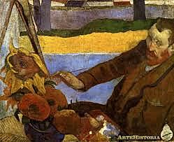 Van Gogh. pinta un considerable número de vergeles en flor.