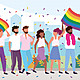 Comunidad lgbt bandera arcoiris orgullosa 24640 42209