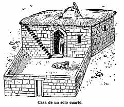 Las casas de techo plano Nuevo México