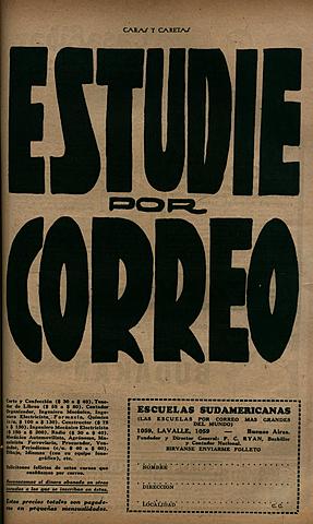 PRECURSOR-EDUCACIÓN POR CORRESPONDENCIA