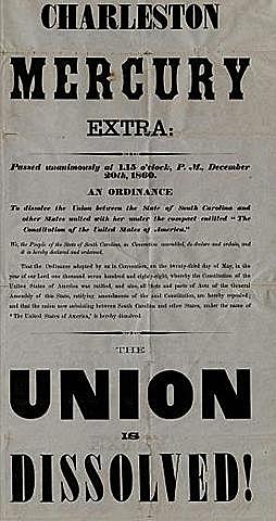 South Carolina secedes