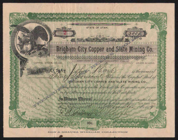 Copper mining began in Bingham Canyon