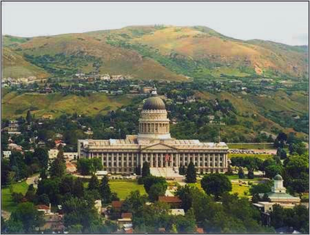 State Capitol is completed.