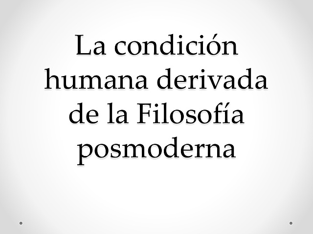 1975 Posmodernidad /Antropología Cultural