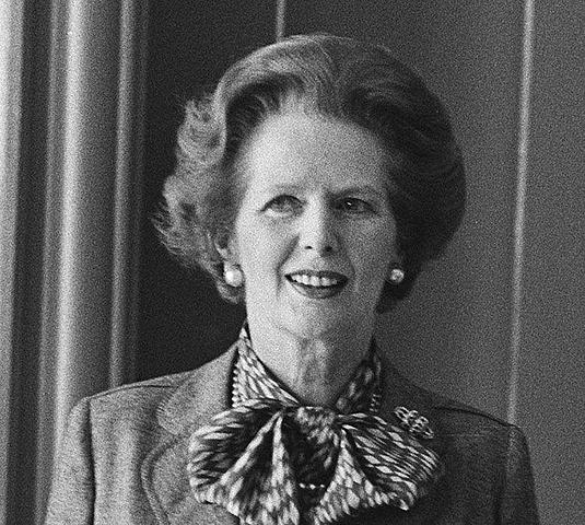 M. Thatcher es primer ministra de Gran Bretaña