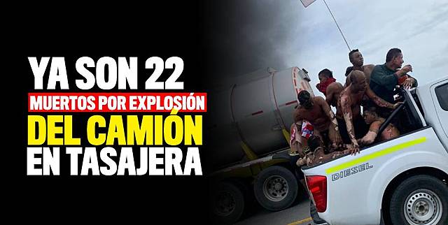 Incendio de un camión cisterna