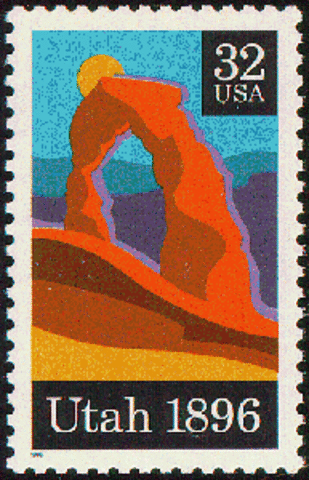 Grover Cleavland signs the bill that making Utah the 45th state