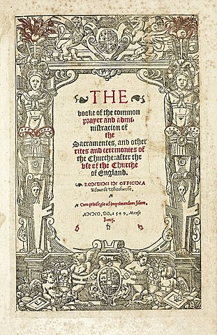 Viene promulgato il Book of Common Prayer