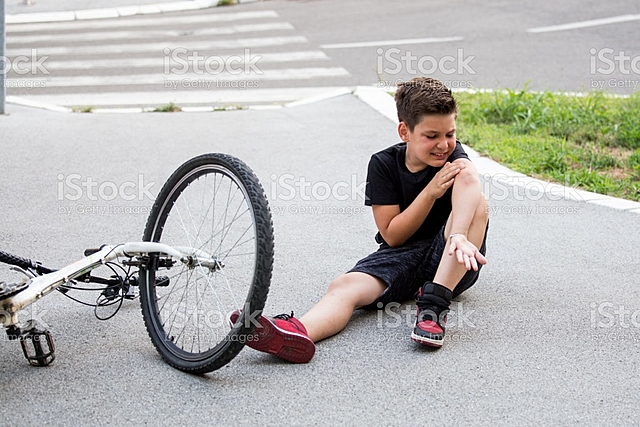 Aprendiendo a manejar bicicleta