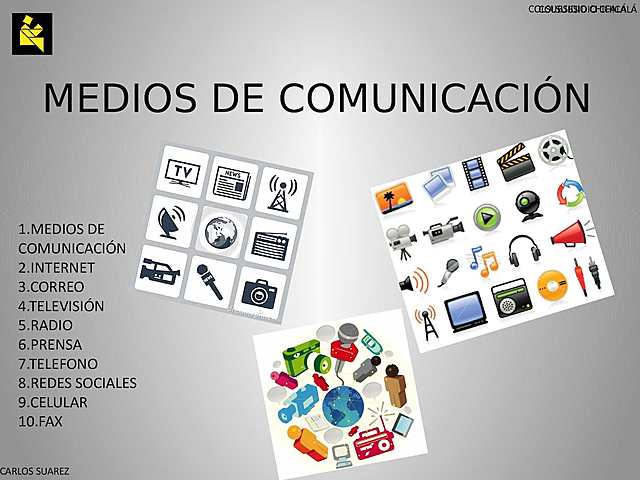 Radio, Televisión, Fax, Internet, Satélite