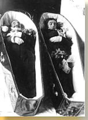 Two large funerals were held