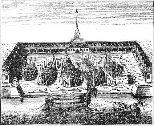 По указу Петра I заложен Адмиралтейский дом