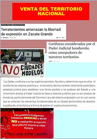 VENTA DEL TERROTORIO NACIONAL/ZEDES