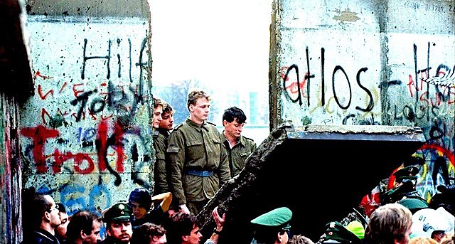 The fall of the Berlin wall