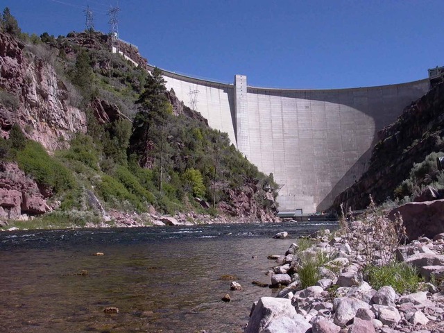 Flaming Gorge dam is dedicated