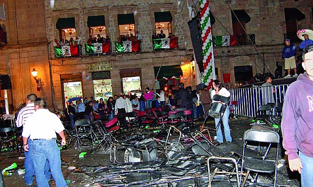 Atentado terrorista en Morelia