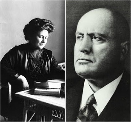 Mussolini supports Montessori schools
