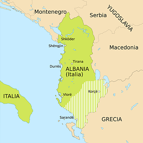 The Italians invade Greece.