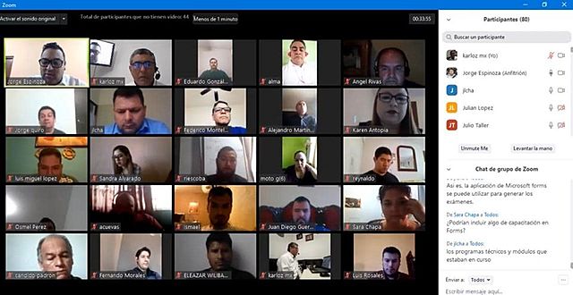 Reunión virtual de maestros de Educación Continua