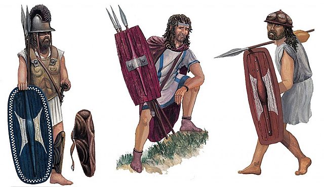 Three Germanic warrior tribes