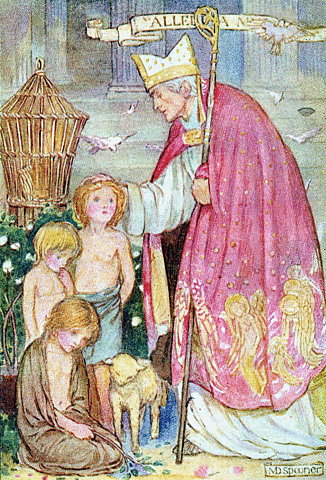 The arrival of St.Augustine