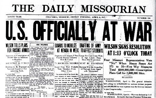 American Declaration of War on Germany