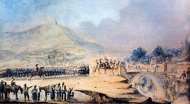 Establecimiento de Cuartel en Huaura