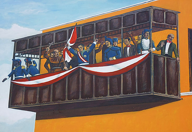 Establecimiento del cuartel Huaura