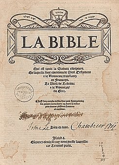 La biblia Olivetana