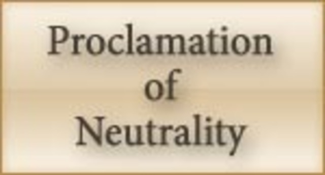 Washingtons Proclamation of Neutrality