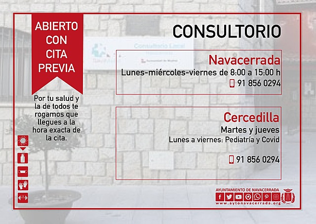 REAPERTURA CONSULTORIO DE NAVACERRADA