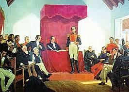 Primer discurso de Bolivar en publico