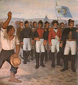 Desembarco de San Martín en Paracas