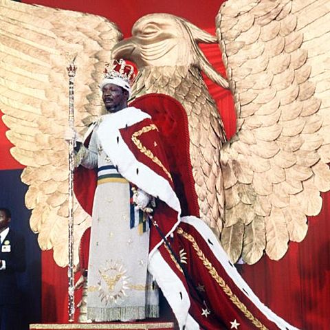 Bokassa crowned emperor
