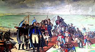 DESEMBARCO DE SAN MARTÍN EN PARACAS