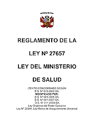 Promulgación de la Ley del Ministerio de Salud