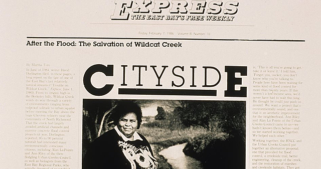 Lillie Mae Jones receives a "Speaking Out Award" from an organization called Freedom to Speak Out, a Root of Democracy.