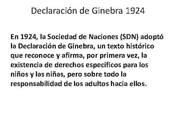 DECLARACION GINEBRA 1924