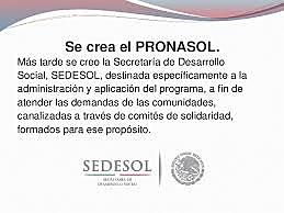 Programa Nacional de Solidaridad (Pronasol)