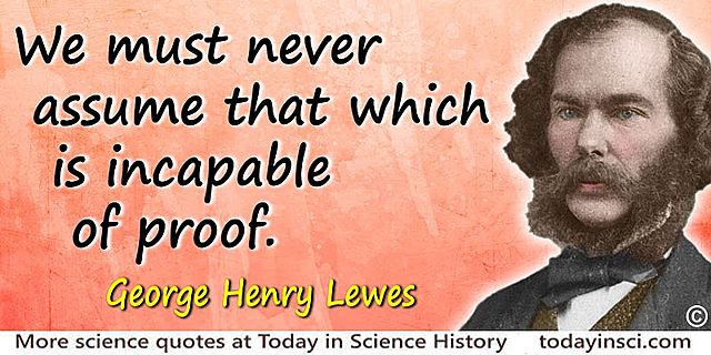 Life and Work of George Henry Lewes