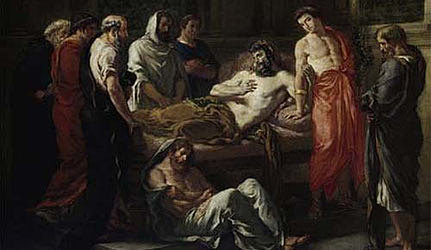 La Peste Antonina:Marco Aurelio rodeado de sus súbditos