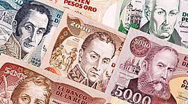 Timeline: Historia del dinero colombiano.