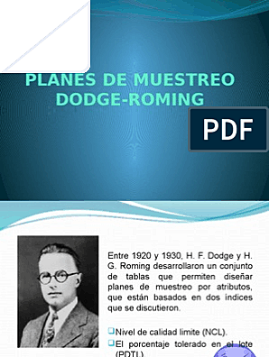 Aplicacion del muestreo estadistico de la calidad, planes de inspeccion y muestreo