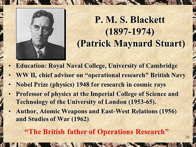 aplicaciones de la investigacion de operaciones en la segunda guerra mundial
