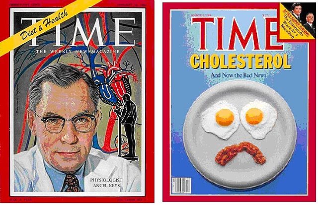 Ancel Keys. Comparó los niveles de colesterol en suero de hombres americanos e italianos.