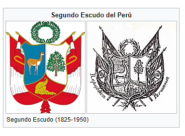 Segundo escudo del Perú