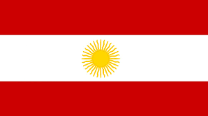 Segunda bandera del Perú.