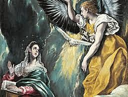 The angel came to mary